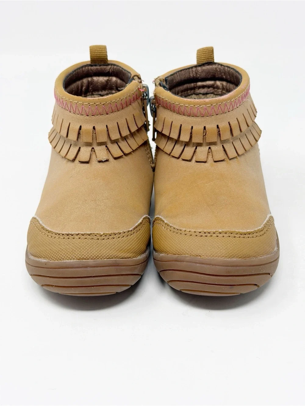 Stride Rite 360 Bianca Moccasin Tan Bootie size 5